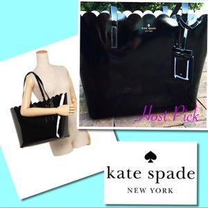🎉HP🎉 Kate Spade large black patent leather tote
