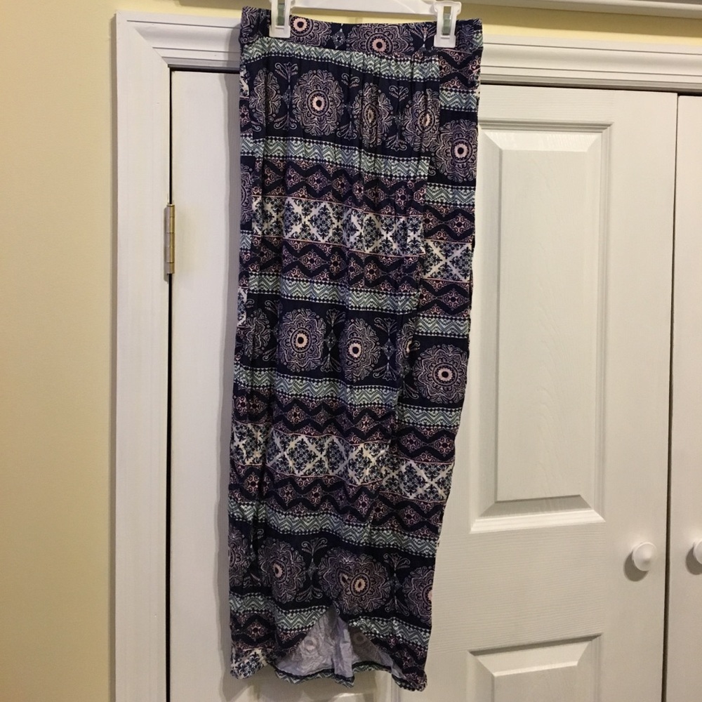 Printed maxi skirt