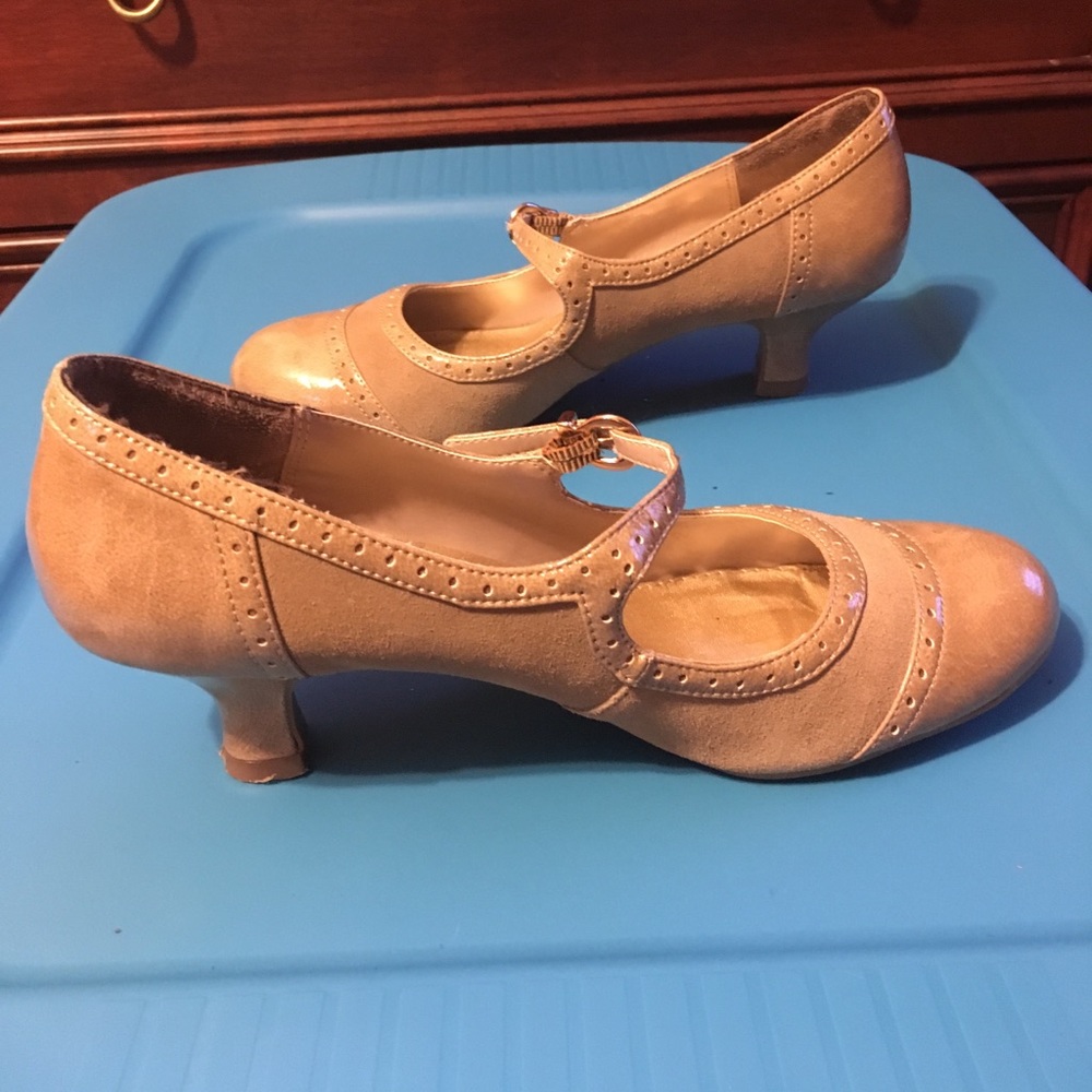 Oxford Mini Heel Mary Janes