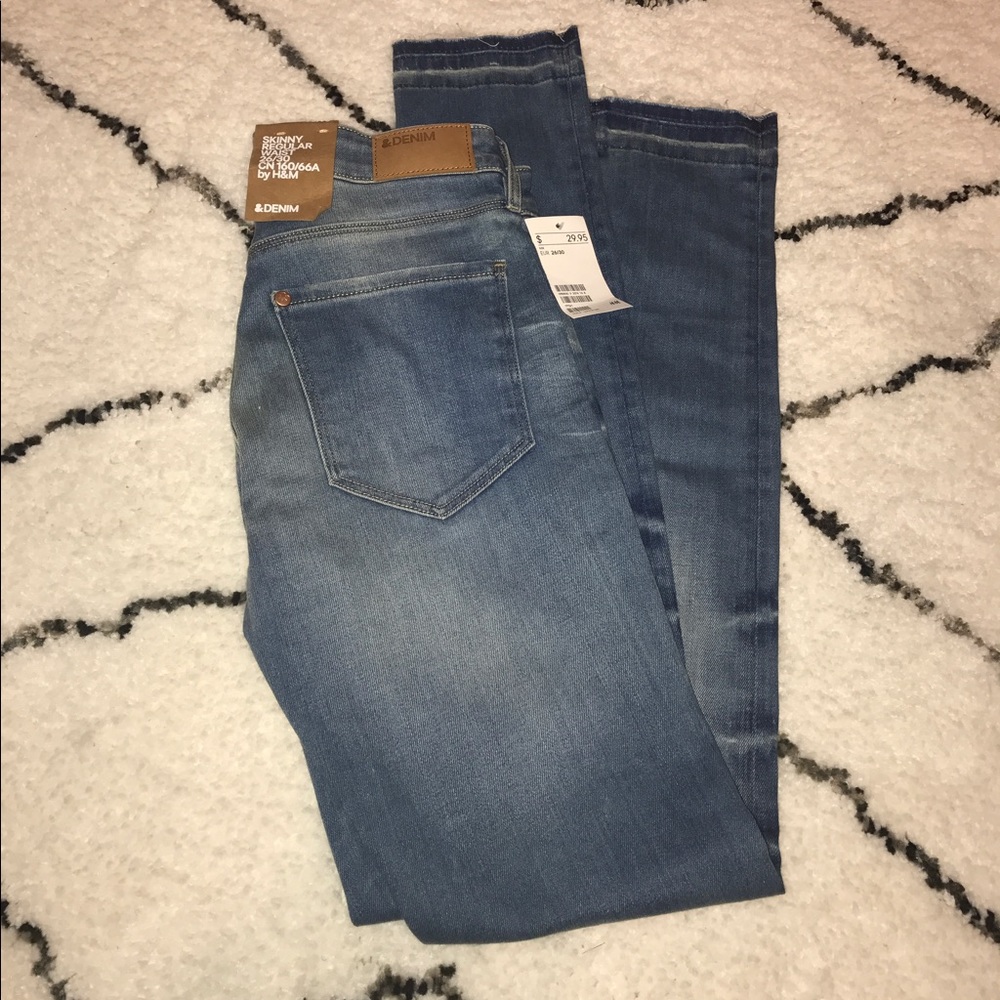 H&m distressed jeans size eur 26/30