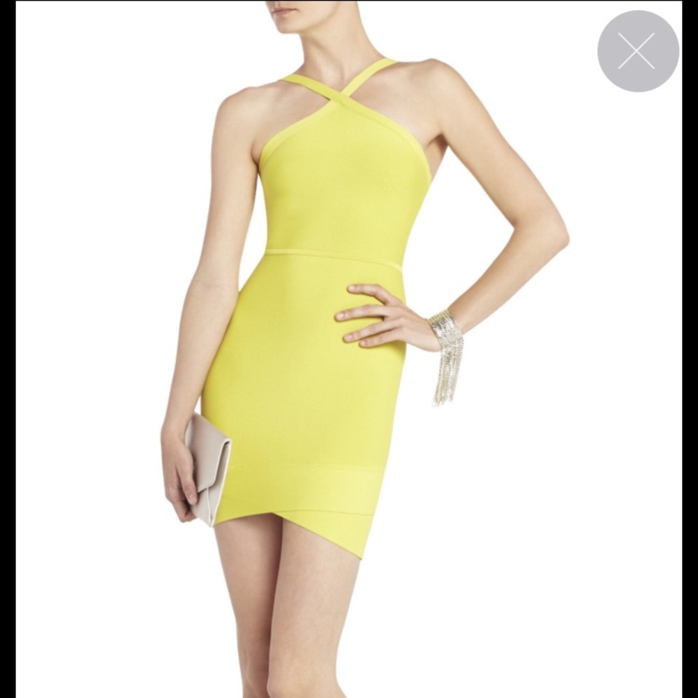 BCBG MAXARIA SUGI CRISS CROSS CALTER DRESS!