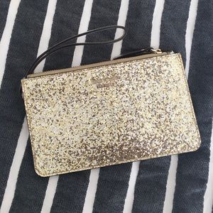 kate spade new york wristlet (gold)