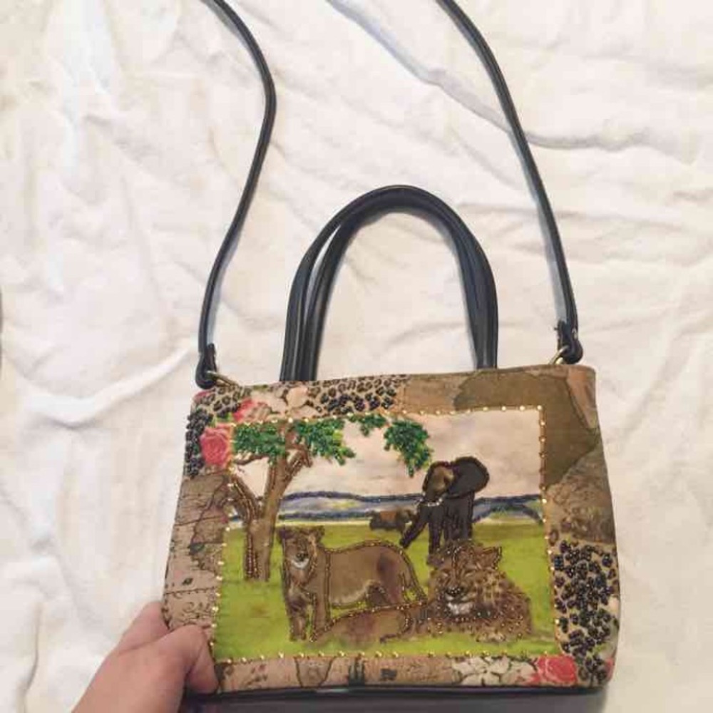 Small Beaded Safari Purse