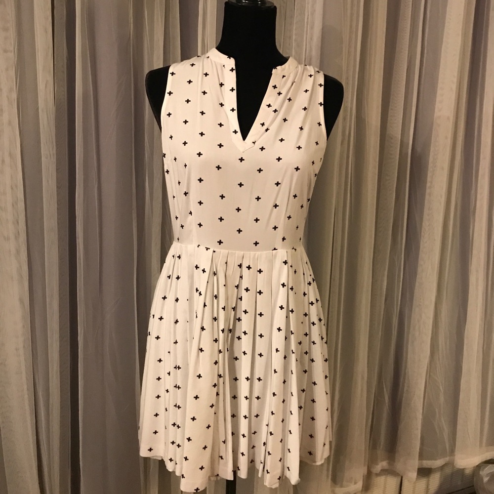 BB Dakota fit & flare white dress
