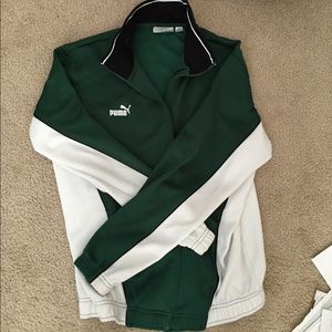 Men's puma tracksuit jacket sz L no zipper