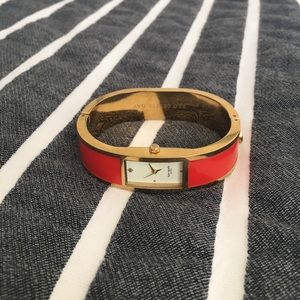 kate spade new york Carousel Bangle Watch (Red)