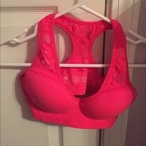 Pink Victoria Secret sports bra