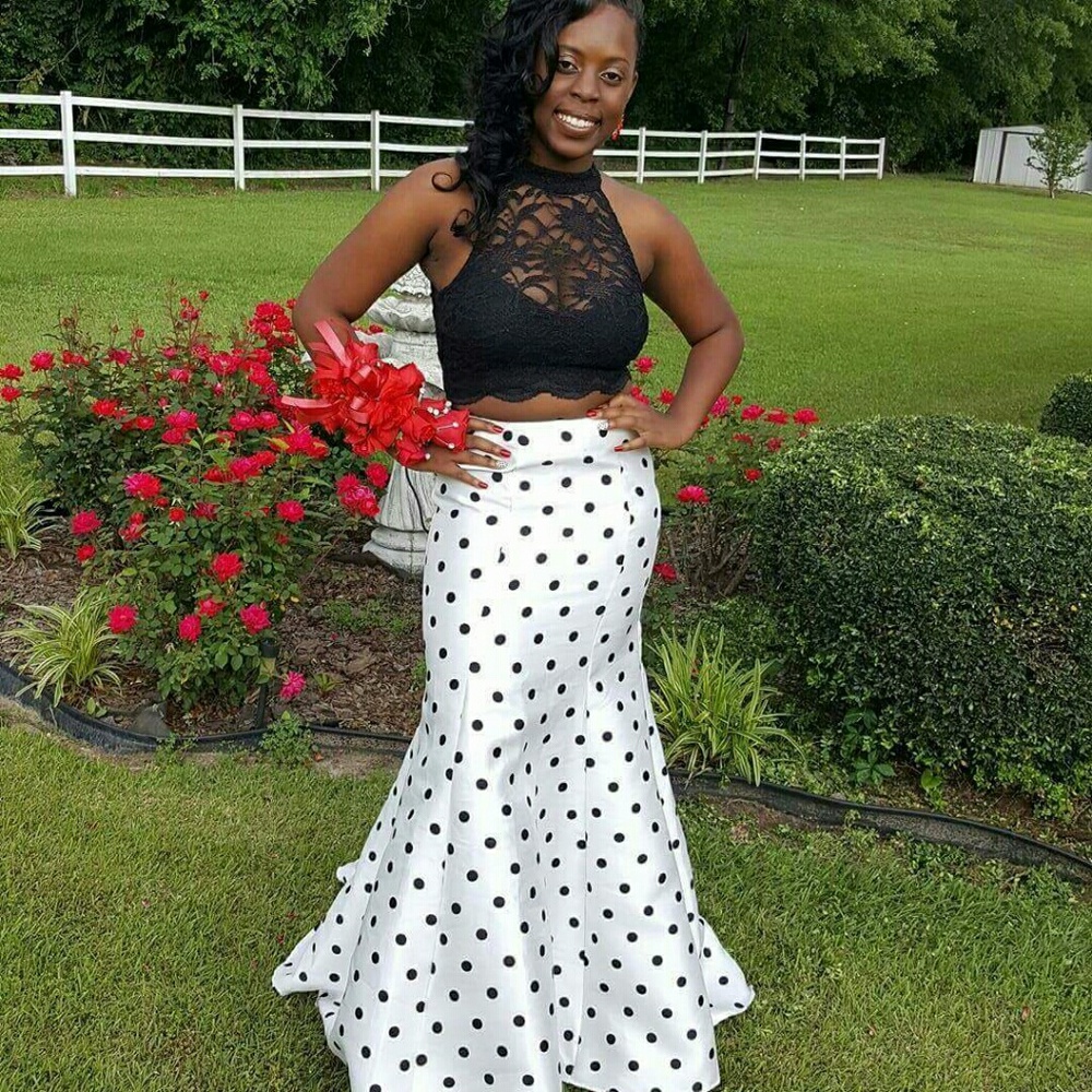 Polka Dot prom dress