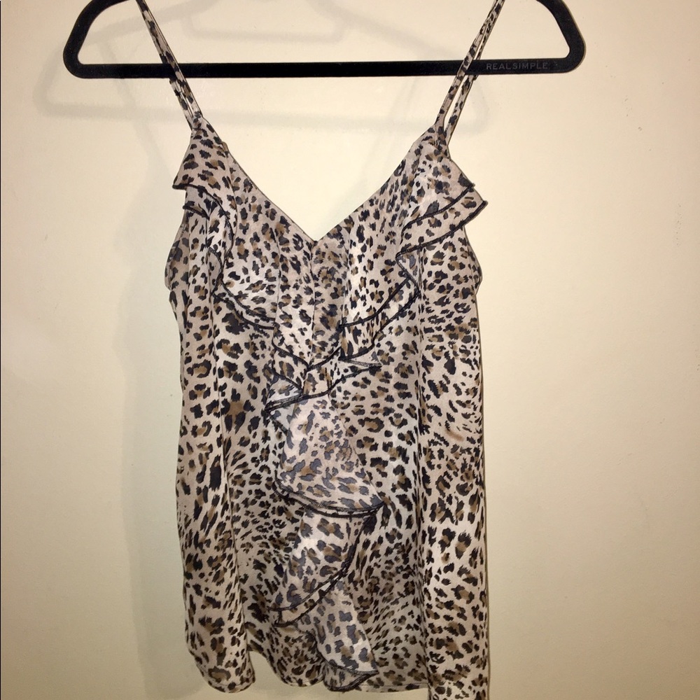 Leopard/cheetah flowy top