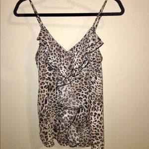Leopard/cheetah flowy top