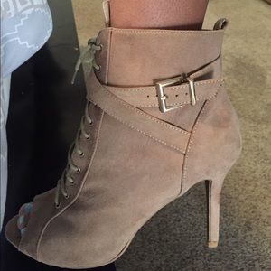Tan Suede Heels