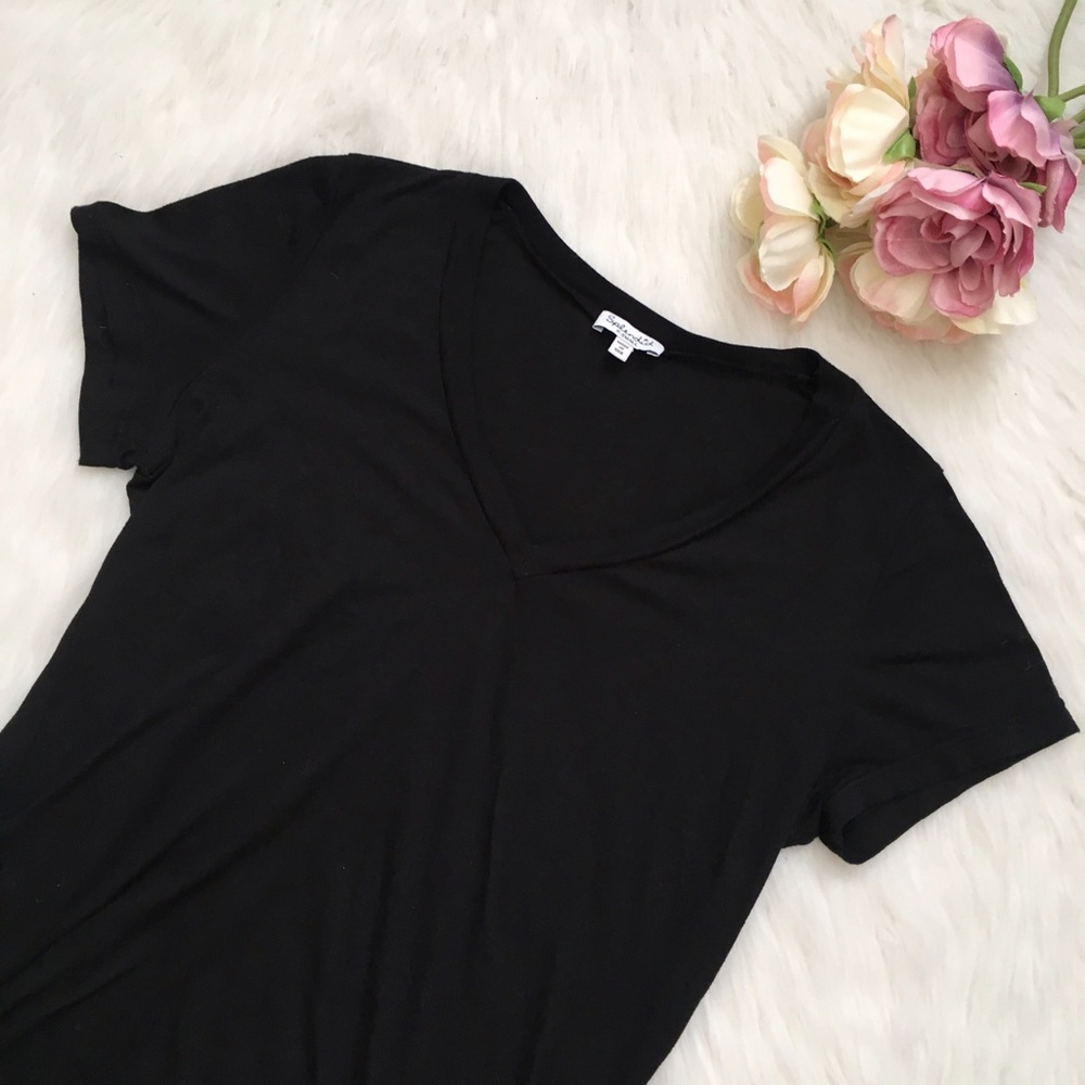 Splendid 🌵 Basic Black V-Neck Tee SZ XS