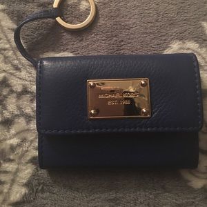Authentic Navy Blue Michael Kors wallet