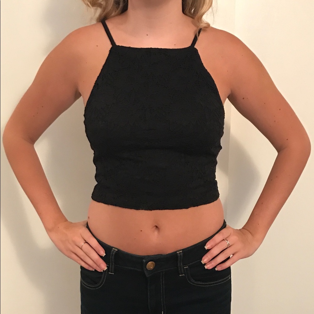 Forever 21 eyelet crop top