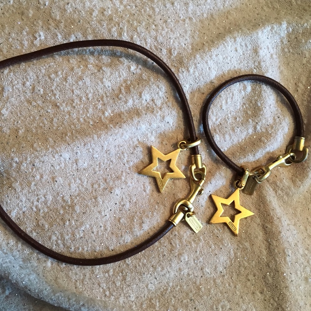 Coach necklace and matching Bracelet