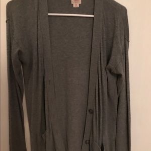 Target brand long gray cardigan