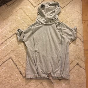 Lululemon Short Sleeve Cowl Neck Hoodie