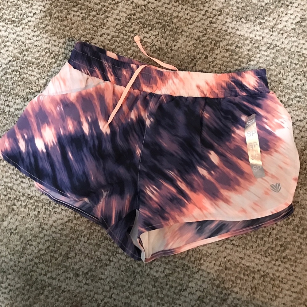 Tie dye running shorts