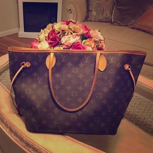 100% Auth Louis Vuitton neverfull mm