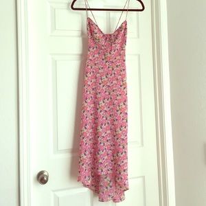 Express Floral X-Back Midi Dress