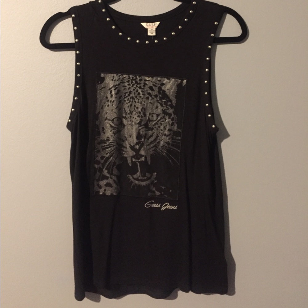 Black Light studded tank top
