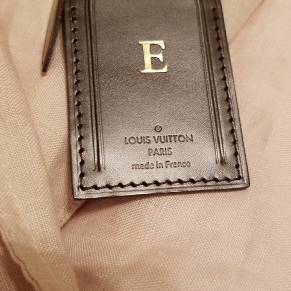 louis vuitton luggage tag damier ebene