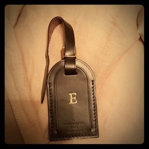 louis vuitton luggage tag damier ebene