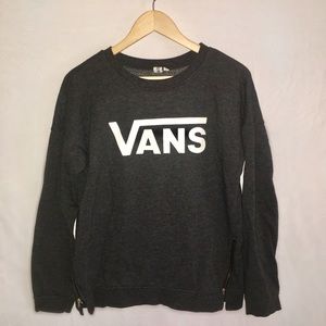 Vans Gray Zippered Crewneck