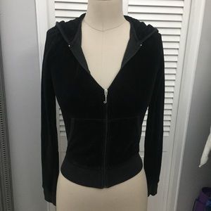 Juicy Couture Black Velour Hoodie