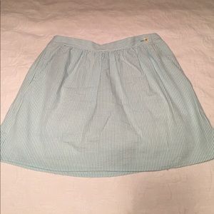 Lill Pulitzer Blue Seersucker Skirt