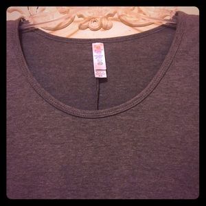 LulaRoe Solid Gray "Perfect Tee"