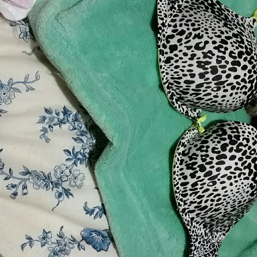 Animal print Victorias secret bra 34c