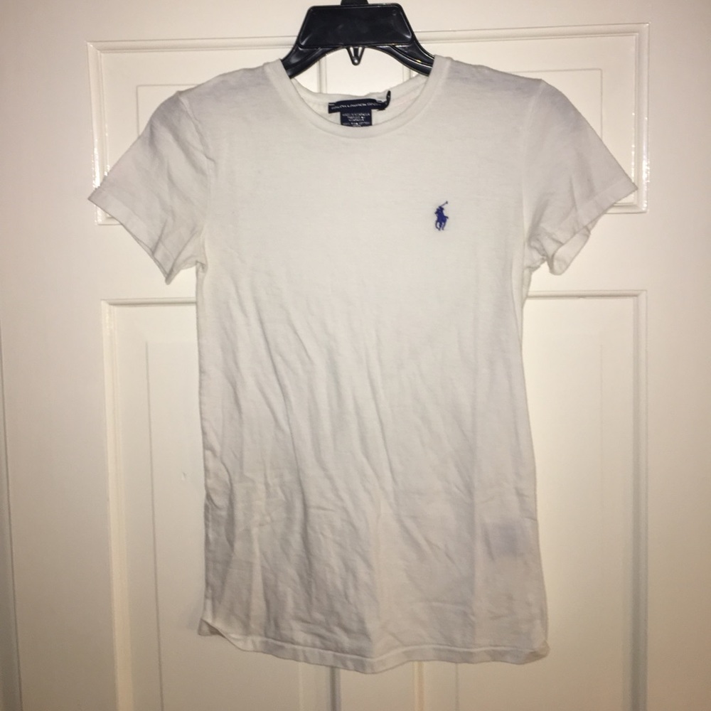 Xs white Ralph Lauren polo t shirt