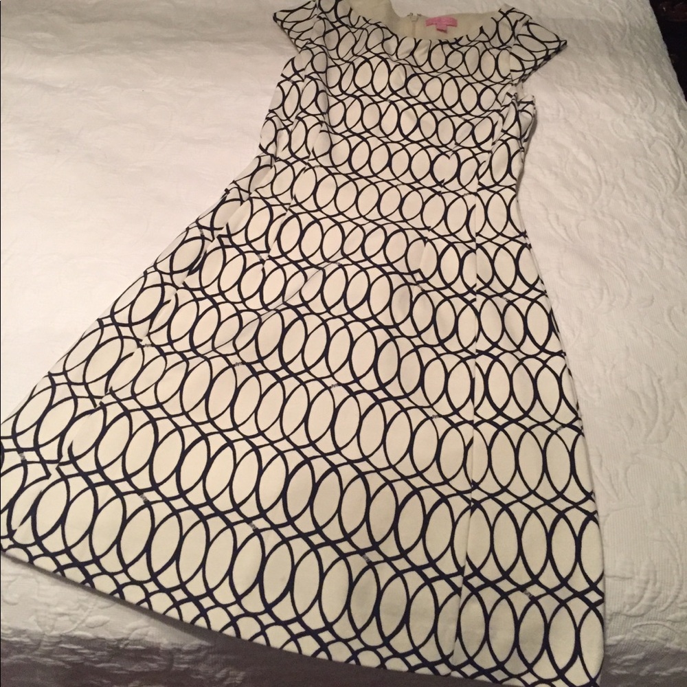 Lilly Pulitzer Knit Navy and White Dress