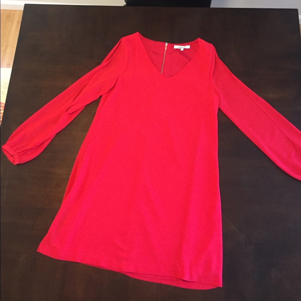 Red naked zebra dress