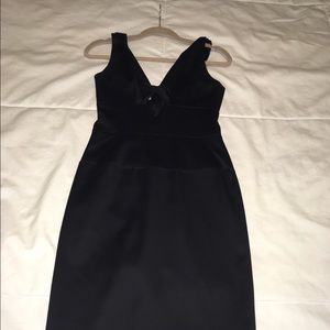 Karen Millen Black satin dress