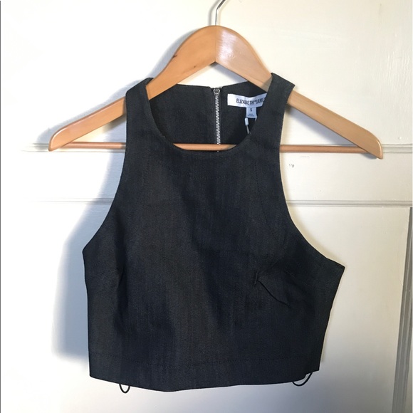 Elizabeth and James Tops - Deim crop-top