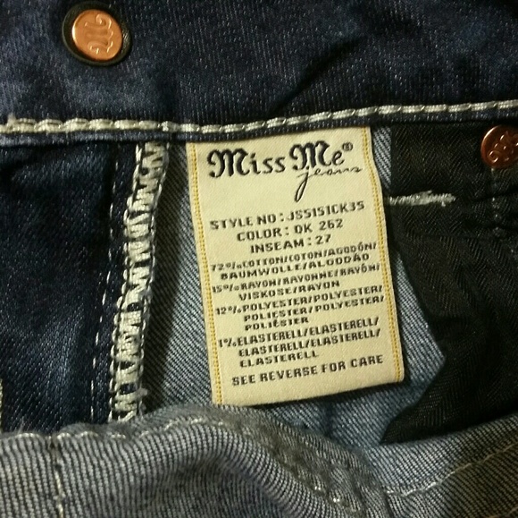 Embellished Miss Me Skinny Jeans - Picture 5 of 5