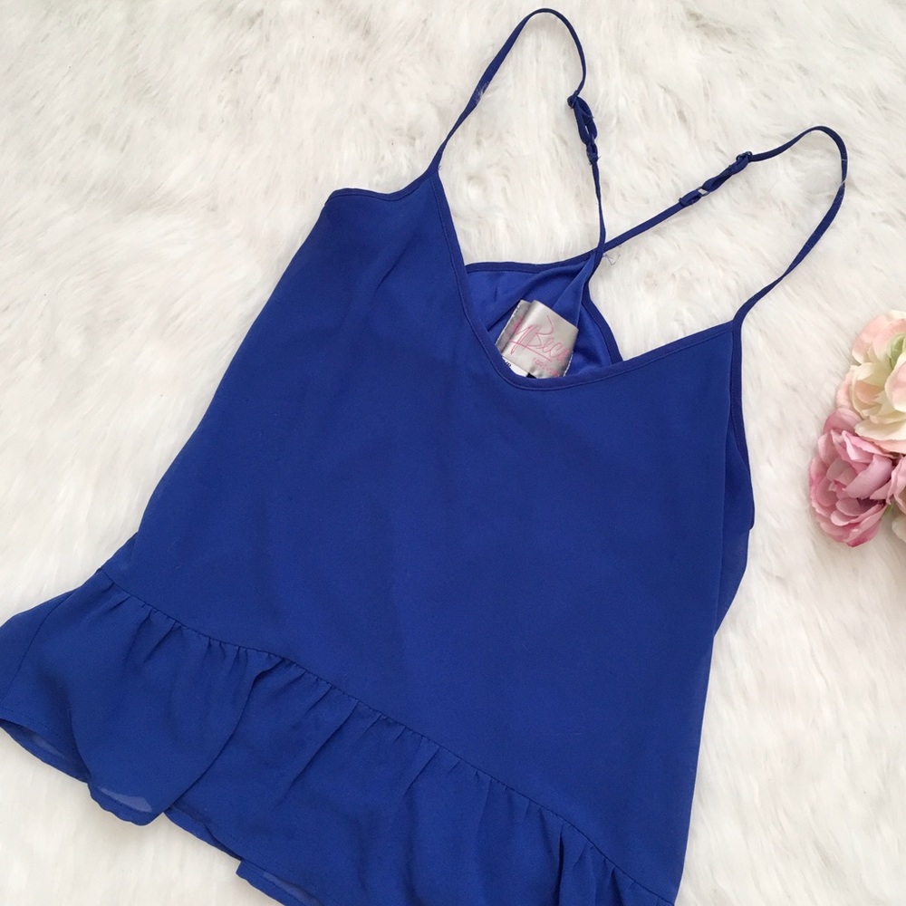 Rory Beca for Forever 21 🦋 Cobalt Blue Tank SZ S