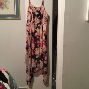 Slight high-low maxi dress