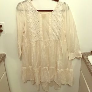 Maeve White Sundress, Size Large