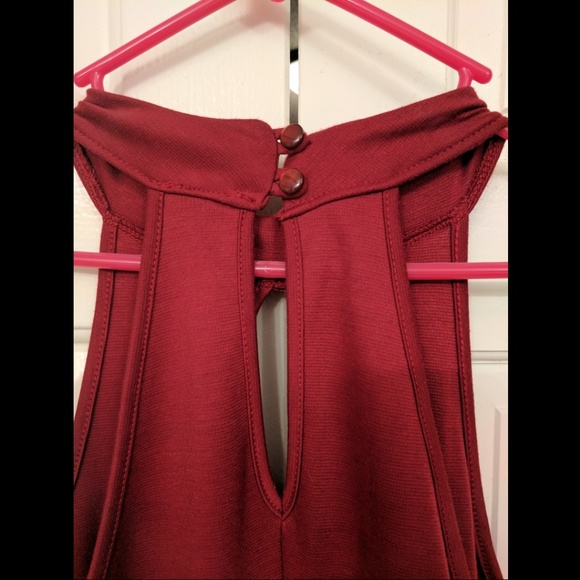 Red Peplum Charlotte Russe Dress - Picture 3 of 4