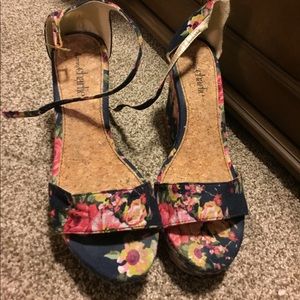 Romantic Floral Wedges