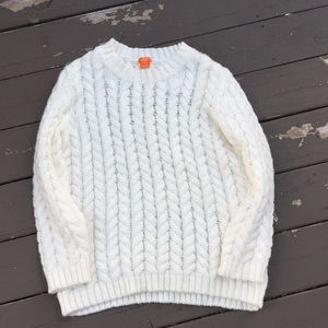 Cream cable knit sweater