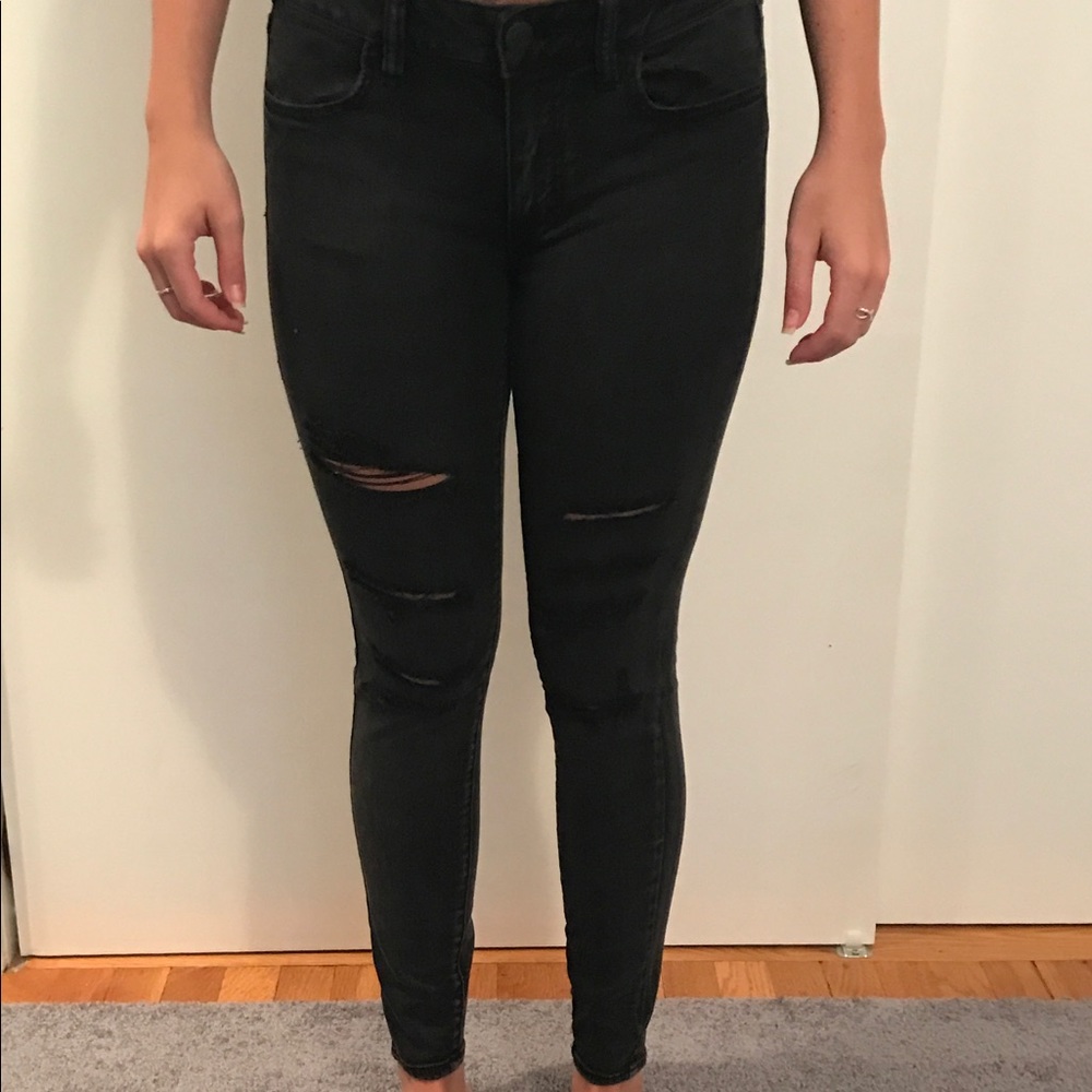 Distressed American Eagle Jeans