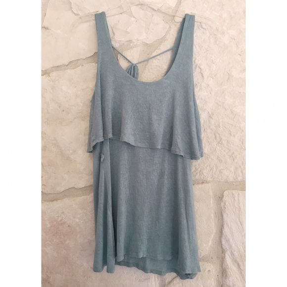 Pale Blue Gorgeous Tank Top - Picture 1 of 2