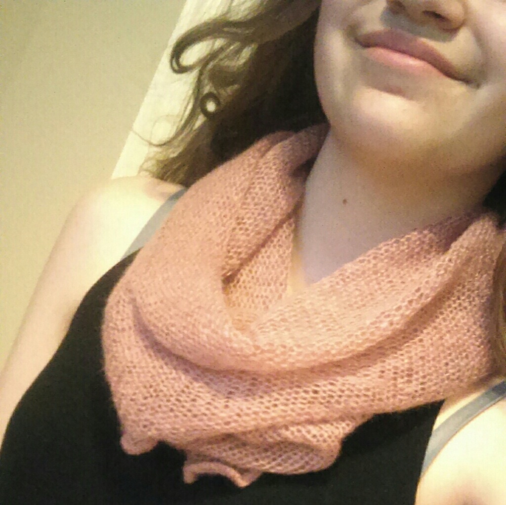 Pink Candie's Infinity loop scarf