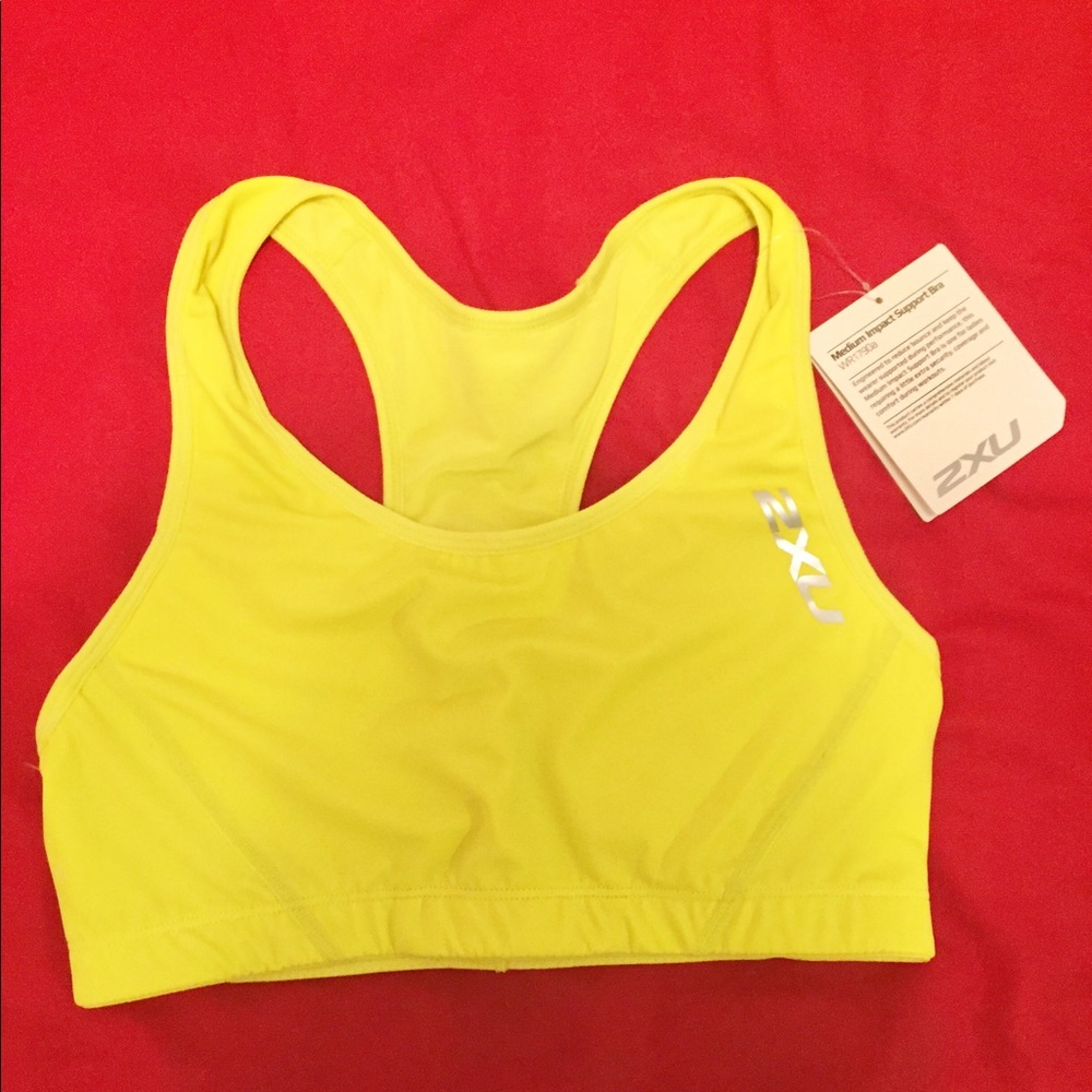 Yellow Sports Bra