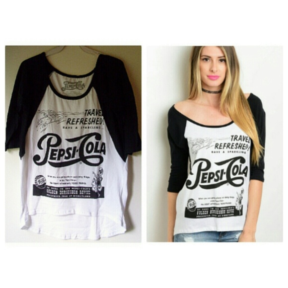 HIGH/LOW VINTAGE PEPSI COLA TOP!🍁 - Picture 3 of 8