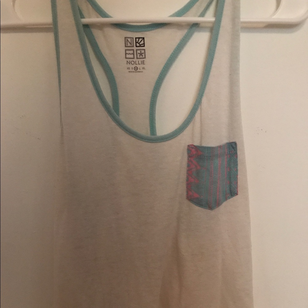 White tank top from Pacsun.